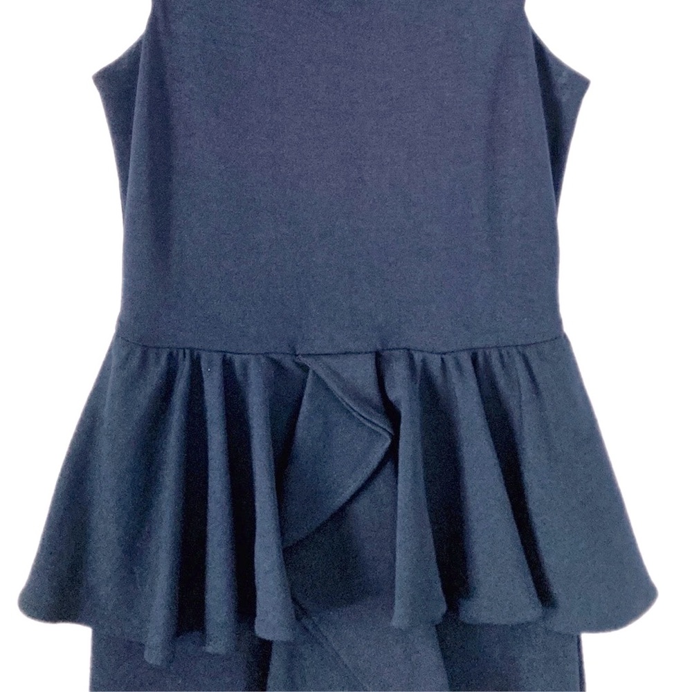 TALULAH stretch knit peplum pencil Dress with ruffle - Picture 2 of 8